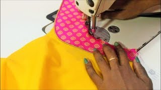 Designer Yoke Blouse Cutting amp Stitching  TAMIL [upl. by Lindsay]