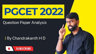 Karnataka PGCET 2022 MBA question paper analysis with solution  by Chandrakanth HD sir [upl. by Bertram]