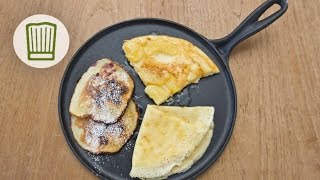 ApfelPfannkuchen Crepe und Pancakes selber machen chefkoch [upl. by Ethelinda]