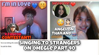 SINGING TO STRANGERS ON OMEGLE PART 40  I MET ANGEL ON THAILAND 😳 BEST REACTION Jeremy Novela [upl. by Ynnaf]