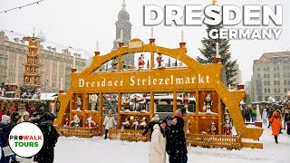 Christmas Markets of Dresden Germany  4K 60fps with Captions [upl. by Mandelbaum266]