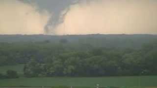 Early stages of EF4 Tornado Pilger NE  with sirens  16 June 2014 [upl. by Inaluahek]