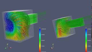 Custom Streamtracer with Tube filter in paraView for Pressure solution using pisoFoam [upl. by Ultann]