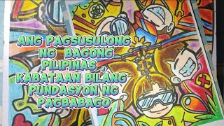 ANG PAGSUSULONG NG BAGONG PILIPINAS KABATAAN BILANG PUNDASYON NG PAGBABAGO poster making ideas ✨💡 [upl. by Nohpets]