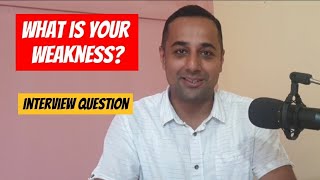 what is your weakness  interview question whatisyourweakness jobinterview [upl. by Reizarf]