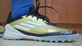 Adidas F50 League Turf Messi Review [upl. by Akirehc617]