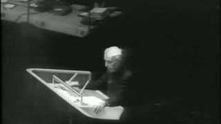 Khrushchev Threatens Hammarskjöld amp UN 1960103 [upl. by Nelyaw]