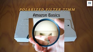 Circular Polarized Filter from Amazon Basics   unboxing review and test Filtro polarizador 77mm [upl. by Rieth112]