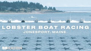 Racing on board the worlds fastest lobster boats in Maine [upl. by Valma]