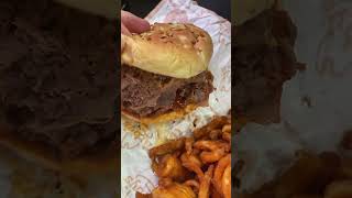 Beef and cheddar combo from arbys foryou food foodie fyp mukbang [upl. by Ahsemrak]