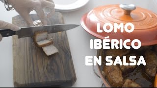 Como hacer un lomo ibérico en salsa [upl. by Hterag]