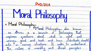 Moral Philosophy  Metaethics  Normative ethics  Applied ethics PHIL211A pu [upl. by Rufena]