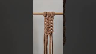 Új makramé minta laposcsomóval  new macrame pattern for beginners macrametutorial [upl. by Cherish]