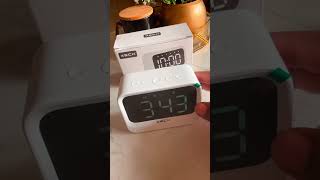 Best Digital Alarm Clock with Bluetooth Speaker  XECH Eon clock speaker shorts tech amazon [upl. by Ettesoj]