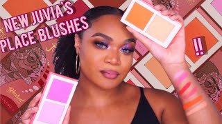 New Juvias Place blushes Swatches amp Demo [upl. by Witha]