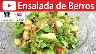 CÓMO HACER ENSALADA DE BERROS  Vicky Receta Facil [upl. by Naghem]