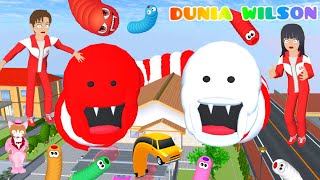 Cacing Alaska Raksasa Merah Putih Ambil Rumah Yuta 😱😭 Yuta Mio Main Game Mobil Cacing [upl. by Eneiluj]