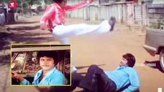 Krishna And Mohan Babu Interesting Movie Fight Scene  TeluguVideoZ [upl. by Noizneb837]