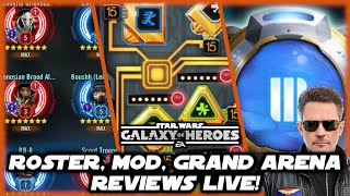 SWGOH Roster Services LIVE Roster Mod and GAC Reviews with Nooch2Gud [upl. by Sylado485]