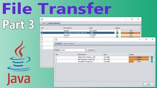 File Transfer  Java Socket Programming  Part 3 [upl. by Ahsimak]