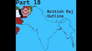 Minecraft 1938 World Flag Map  Outline of the British Raj Part 18 [upl. by Ellesor]