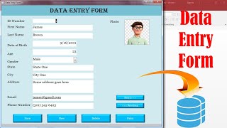 Data Entry Form Using MS ACCESS [upl. by Partan]