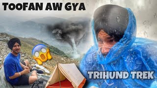 TRIHUND TREK 2022 Khatarnak Barish 😰 Best Dinner [upl. by Oidivo]