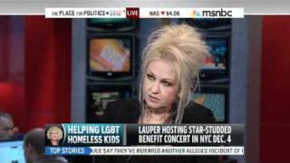 Cyndi Lauper Interview for MSNBC [upl. by Tnahsin921]