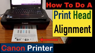 How to do a Print Head Alignment on a Canon Printer [upl. by Galina]