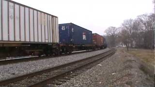 CSX southbound intermodal train Q141 in AcworthGA [upl. by Ajiam]