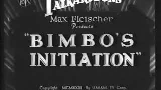 Bimbos Initiation  Max Fleischer Studios Betty Boop Cartoon [upl. by Yelrahs]