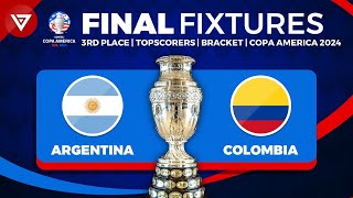 🔴 FINAL COPA AMERICA 2024 FIXTURES  Schedule Copa America 2024 Final  Semifinals results today [upl. by Malina]