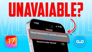 quotFixing Voice Mail Unavailable on iPhone After iOS 17 Updatequot  quotResolve Voicemail Issues on iPhonequot [upl. by Oiril370]