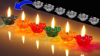 Water Candles  Diwali Decoration ldeas  Floating Candles  DIY Home Decor for Diwali  DIY Candles [upl. by Blumenthal]