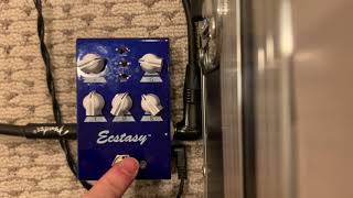 Bogner Ecstacy Mini Blue Pedal Demo [upl. by Eatnad]