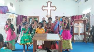 balala dinosthavam celebrations in vgt csi church ⛪️ 🙏 🙌 ♥️ action song [upl. by Cissej]