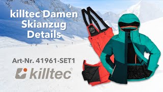 41961 SET1 Killtec Damen Skianzug Skijacke blau Skihose orange [upl. by Beau]