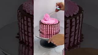 Chocolate Drip Cake decoration tutorial cake chocolate ytshorts shorts shortvideo trending [upl. by Everara828]