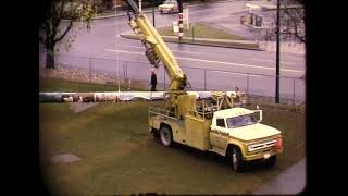 NM92 Raising Hume School Totem Pole  November 1972 [upl. by Mail63]