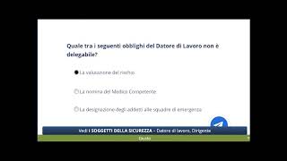 Risposte quiz 8 alternanza scuolalavoro sicurezza sul lavoro [upl. by Cassil317]