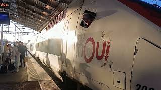 TGV INOUI en gare de Carcassonne [upl. by Anitaf]