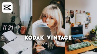 How to edit Kodak Vintage CapCut Filter  film vibe capcut editing tutorial [upl. by Ylera834]