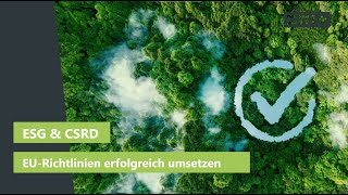 Webinar  ESG amp CSRD EURichtlinien erfolgreich im produzierenden Mittelstand umsetzen [upl. by Mikal]