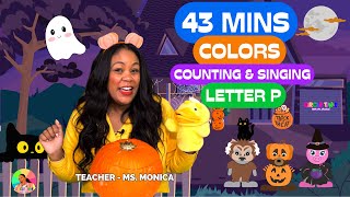 Learn Letters  Halloween Special  Letter P  Counting 110  Songs for Kids  Halloween For Kids [upl. by Amikan]