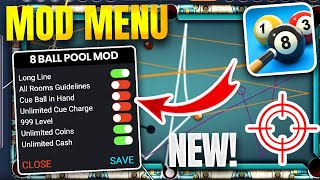 🔴 8 Ball Pool MOD Menu 🎯 Aim Tool amp Long Lines Hack Unlimited Money 8 Ball Pool iOSAndroid 2024 [upl. by Daus669]