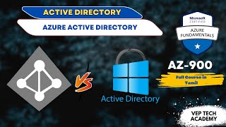 Azure Active Directory Explained  Class 13  AZ900 Full Course in Tamil  Vep Tech Academy [upl. by Nyleuqcaj]