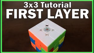 How to Solve the 3x3 Rubiks Cube  First Layer  Beginner Method [upl. by Kindig]