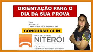 CONCURSO CLIN ORIENTAÇÕES PARA A PROVA [upl. by Enitsirk]