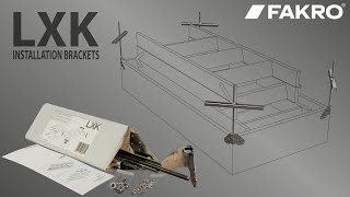 FAKRO Loft Ladders  LXK Installation Brackets [upl. by Koloski]