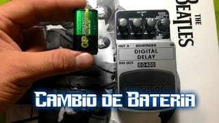 Tutorial Cambio de batería a pedal Behringer [upl. by Nner]